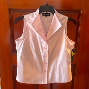 NWT Jones of New York Soft Pink Sleeveless Ladies Shirt